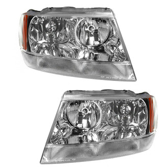 TRQ® - Driver and Passenger Side Replacement Headlights