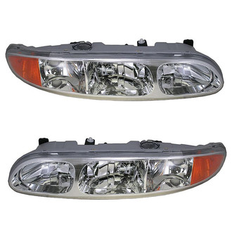 TRQ® - Driver and Passenger Side Replacement Headlights