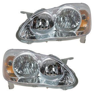 TRQ® - Driver and Passenger Side Replacement Headlight