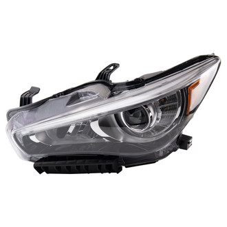 TRQ® - Driver Side Replacement Headlight