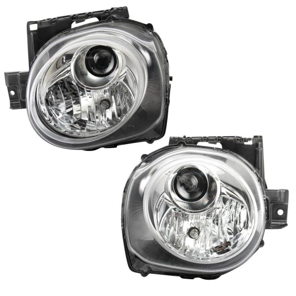 TRQ® - Chrome Factory Style Projector Headlights