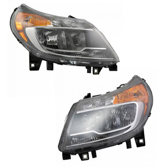 TRQ® - Driver and Passenger Side Replacement Headlights