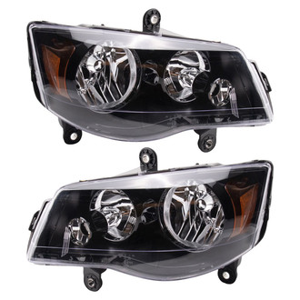 TRQ® - Driver and Passenger Side Replacement Headlights