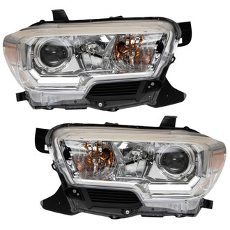 TRQ® - Driver and Passenger Side Replacement Headlights