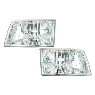 TRQ® - Driver and Passenger Side Replacement Headlights