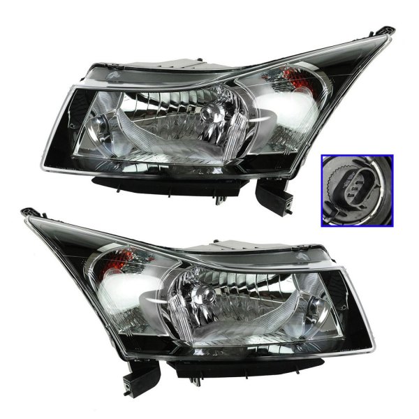 TRQ® - Driver and Passenger Side Replacement Headlights