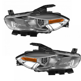 TRQ® - Driver and Passenger Side Replacement Headlights