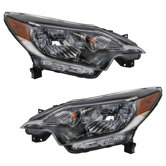TRQ® HLA88673 - Driver and Passenger Side Replacement Headlights