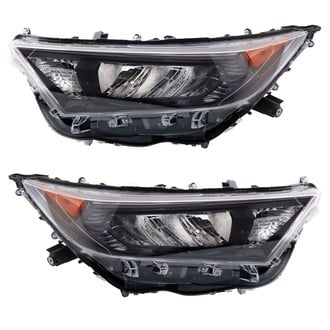 TRQ® - Driver and Passenger Side Replacement Headlights