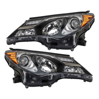 TRQ® - Driver and Passenger Side Replacement Headlights
