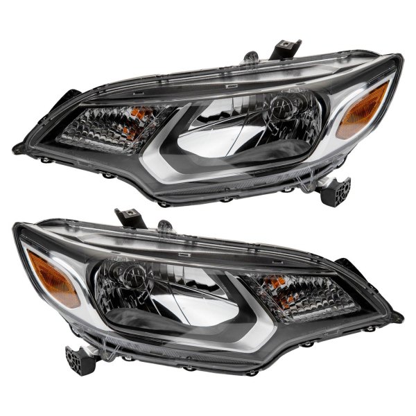 TRQ® - Black Headlights, Honda Fit