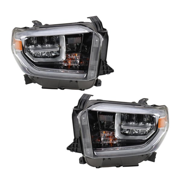 TRQ® - Black Factory Style LED Headlights with DRL