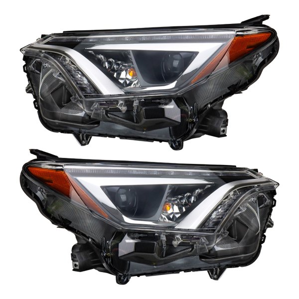 TRQ® - Black Factory Style With Projector LED Headlights