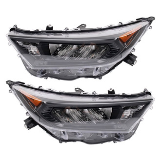 TRQ® - Driver and Passenger Side Replacement Headlights