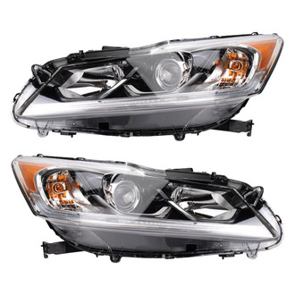 TRQ® - Driver and Passenger Side Replacement Headlights