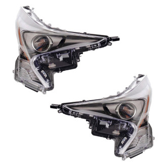 TRQ® - Driver and Passenger Side Replacement Headlights
