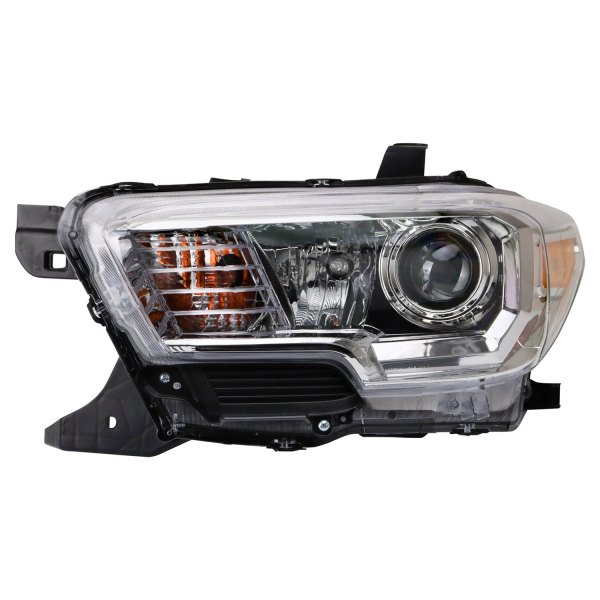 TRQ® - Driver Side Chrome Factory Style Projector Headlight without LED DRL