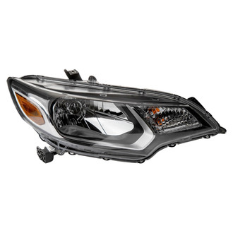 TRQ® - Passenger Side Black Headlight