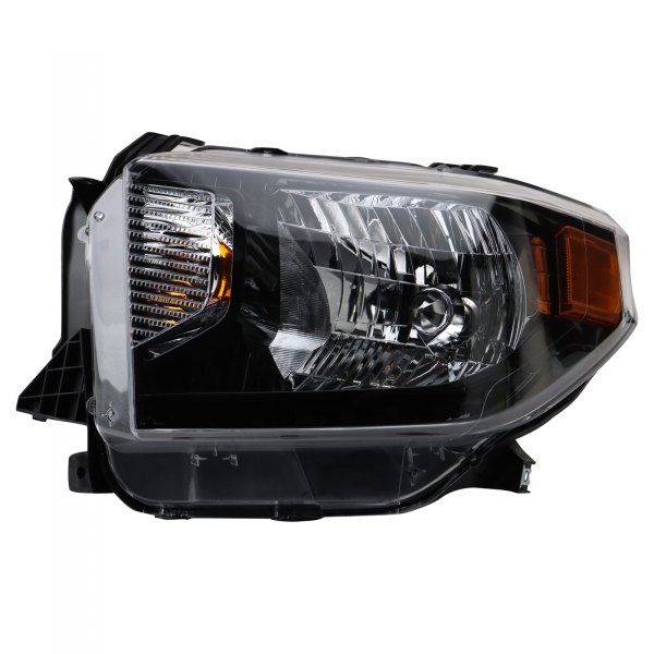 TRQ® - Driver Side Black Factory Style Headlight without LED DRL