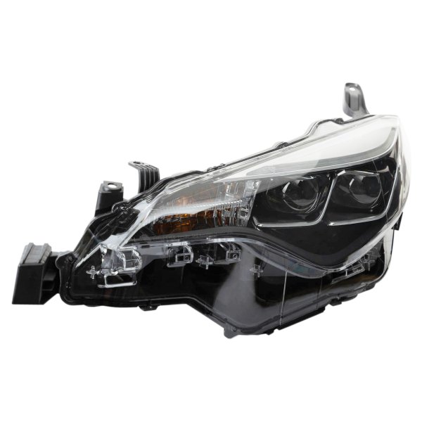 TRQ® - Driver Side Black/Chrome Factory Style Projector LED Headlight