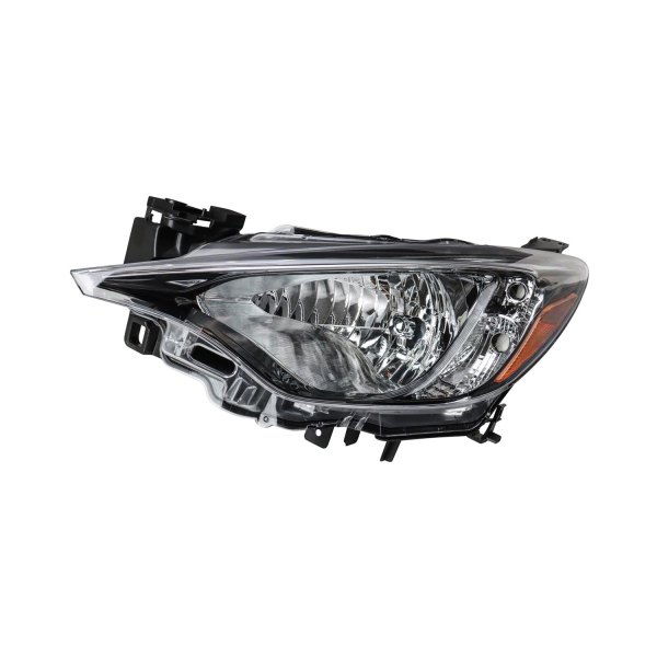 TRQ® - Driver Side Black Factory Style Headlight