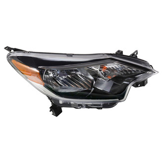 TRQ® - Passenger Side Black Headlight