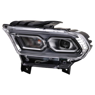TRQ® - Driver Side Gray With Projector LED Headlight