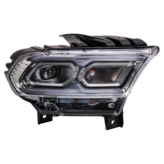 TRQ® - Passenger Side Gray With Projector LED Headlight
