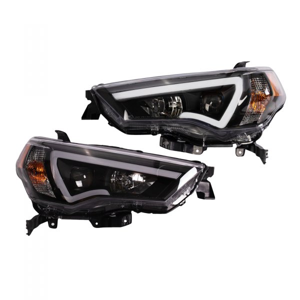 TRQ® - Black LED DRL Bar Projector Headlights