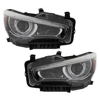 TRQ® - Driver and Passenger Side Replacement Headlights