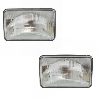 TRQ® - 4x6" Rectangular Chrome Factory Style (H4651, 165mm)