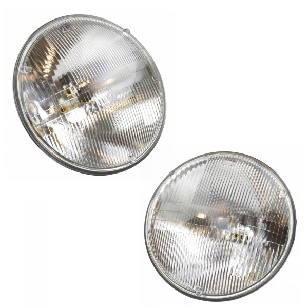 TRQ® - 7" Round Chrome Factory Style Headlights (H6024)