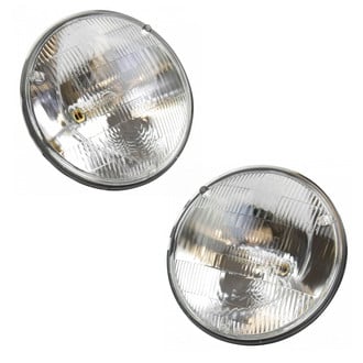 TRQ® - 5 3/4" Round Chrome Factory Style Headlights