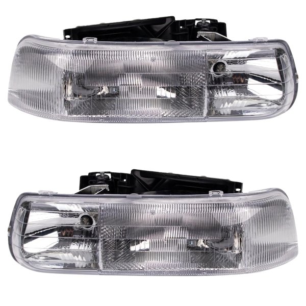 TRQ® - Chrome Factory Style Headlights