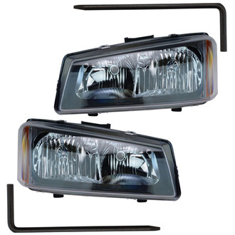 TRQ® - Driver and Passenger Side Replacement Headlights