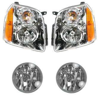 TRQ® - Driver and Passenger Side Replacement Headlights