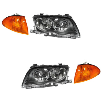 TRQ® - Driver and Passenger Side Replacement Headlights