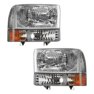 TRQ® - Driver and Passenger Side Replacement Headlights