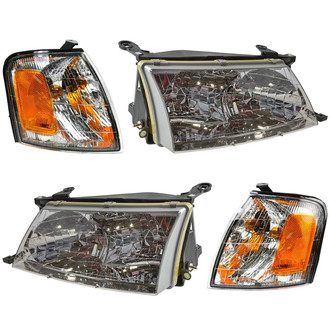 TRQ® - Driver and Passenger Side Replacement Headlights