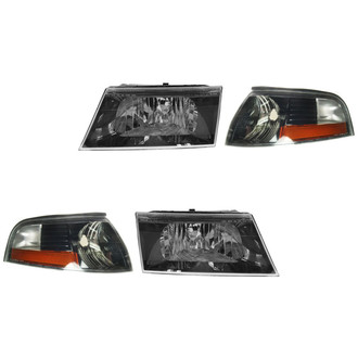 TRQ® - Driver and Passenger Side Replacement Headlights
