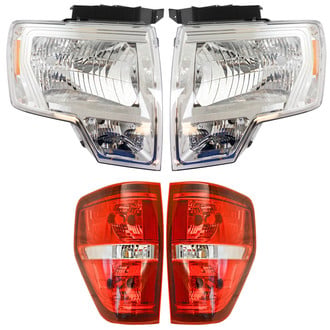TRQ® LKA02489 - Driver and Passenger Side Replacement Headlights