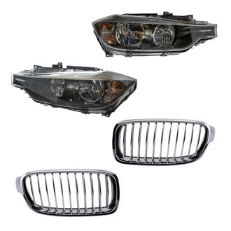 TRQ® - Driver and Passenger Side Replacement Headlight