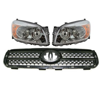 TRQ® - Driver and Passenger Side Replacement Headlight