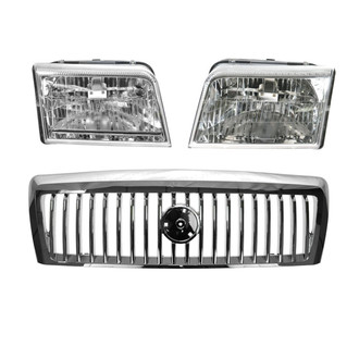TRQ® - Driver and Passenger Side Replacement Headlights