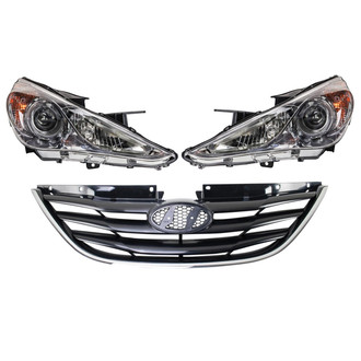 TRQ® - Driver and Passenger Side Replacement Headlight