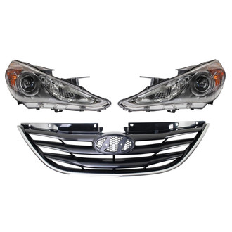 TRQ® - Driver and Passenger Side Replacement Headlights