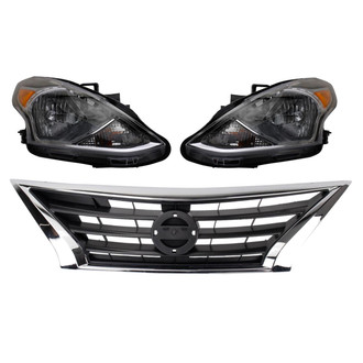 TRQ® - Driver and Passenger Side Replacement Headlights