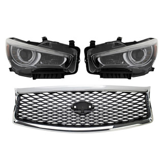 TRQ® - Driver and Passenger Side Replacement Headlights