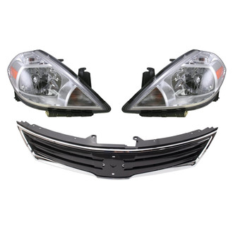TRQ® - Driver and Passenger Side Replacement Headlights