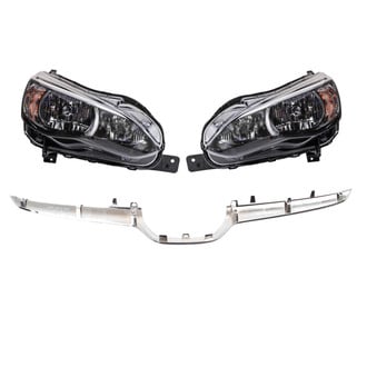 TRQ® - Driver and Passenger Side Replacement Headlights